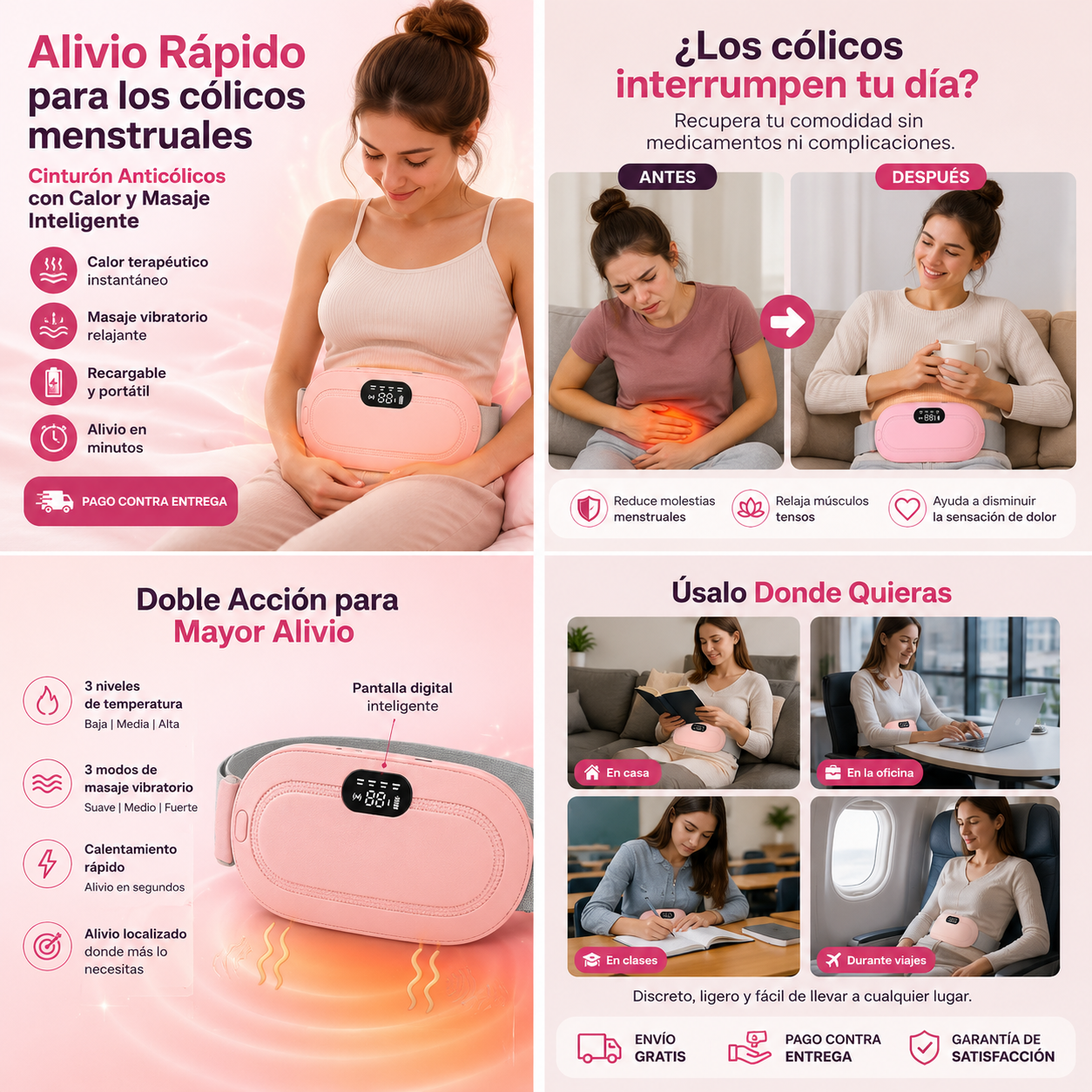 Cinturón Térmico para Cólicos Menstruales